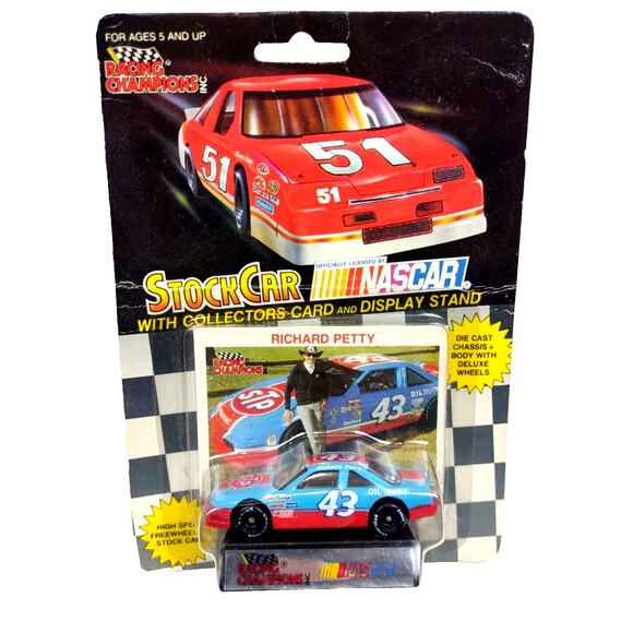 Vintage 1991 Racing Champions Richard Petty #43 STP Stock Car 1:64 Die-Cast NIP - Picture 1 of 7